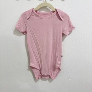 Bums & Roses bamboo pink onesie